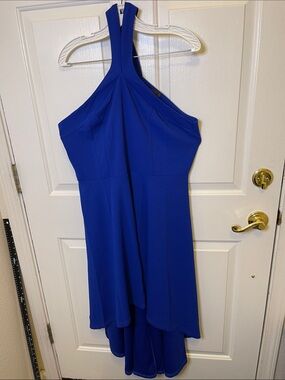 Dress Tells Every Dress Tells A Story Royal Blue Halter High-Low Dress